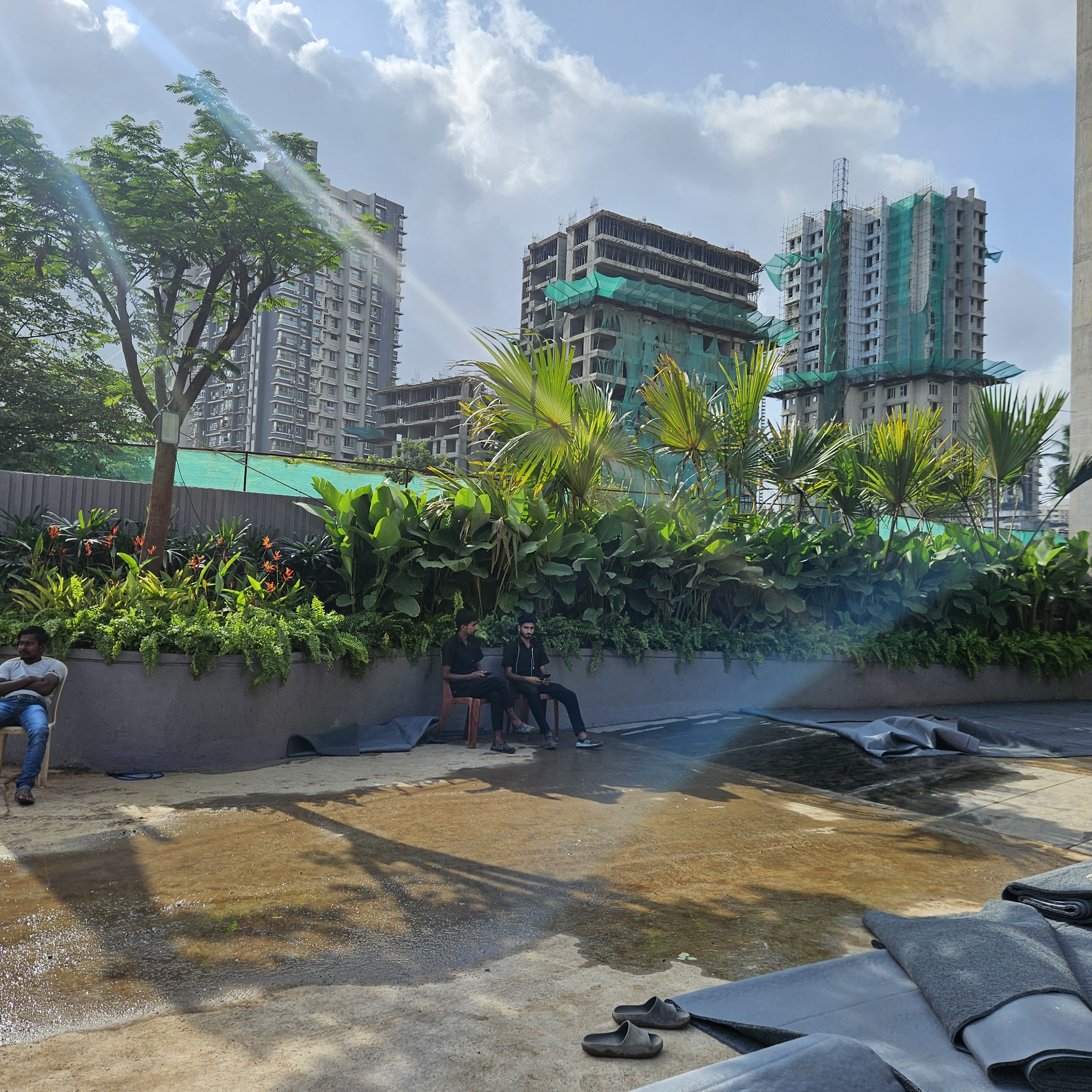Premium landscape and garden development at Roswalt zaiden residential project